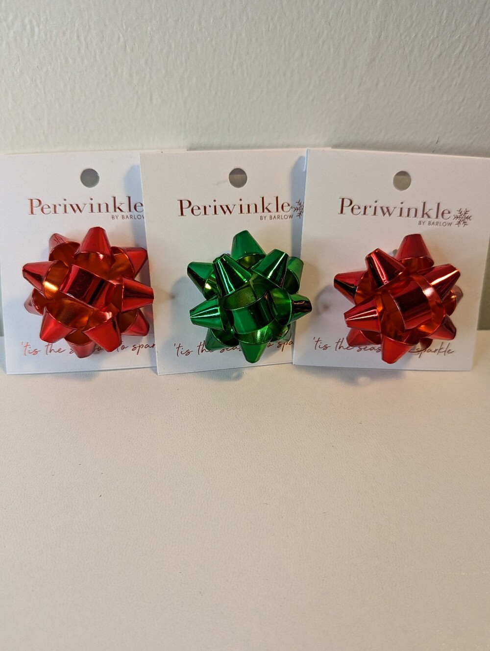 Periwinkle by Barlow Christmas Gift Bow Brooch Pin (Choose One)